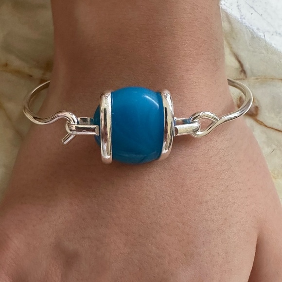 925 sterling Silver and Blue Women's Bracelet​